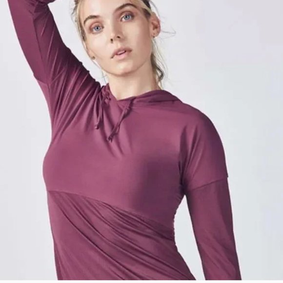 Fabletics Cashel Hoodie - Maroon New with Tags - Picture 2 of 5